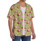 thumbnail image 2 of Fotbe Lips blowing bubble gum Camisa Estampada de Manga Corta para Hombre, Casual de Verano, Estilo Playero, Sin Arrugas-4X-Large, 2 of 5
