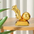 thumbnail image 1 of Botón de fútbol decorativo del trofeo de fútbol para la estantería del gabinete de decoración del hogar Recubrimiento de oro, 1 of 8
