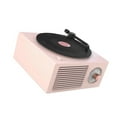 thumbnail image 4 of Turntable Speaker USB Bluetooth V5.0 Vinyl Record Player Turntable Speaker Bluetooth Turntable Stereo Vintage Portable Speaker, Pink, 4 of 7