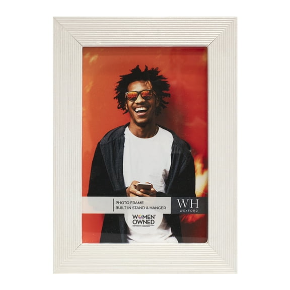 White Barnwood Solid Wood Picture Frame, 3.5 x 5.5