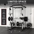 thumbnail image 2 of Mikolo Smith Machine Home Gym, 2000LBS Squat Rack with Cable Crossover System, Multi-Function Workout Machine for Home Gym(2023 Version), 2 of 10