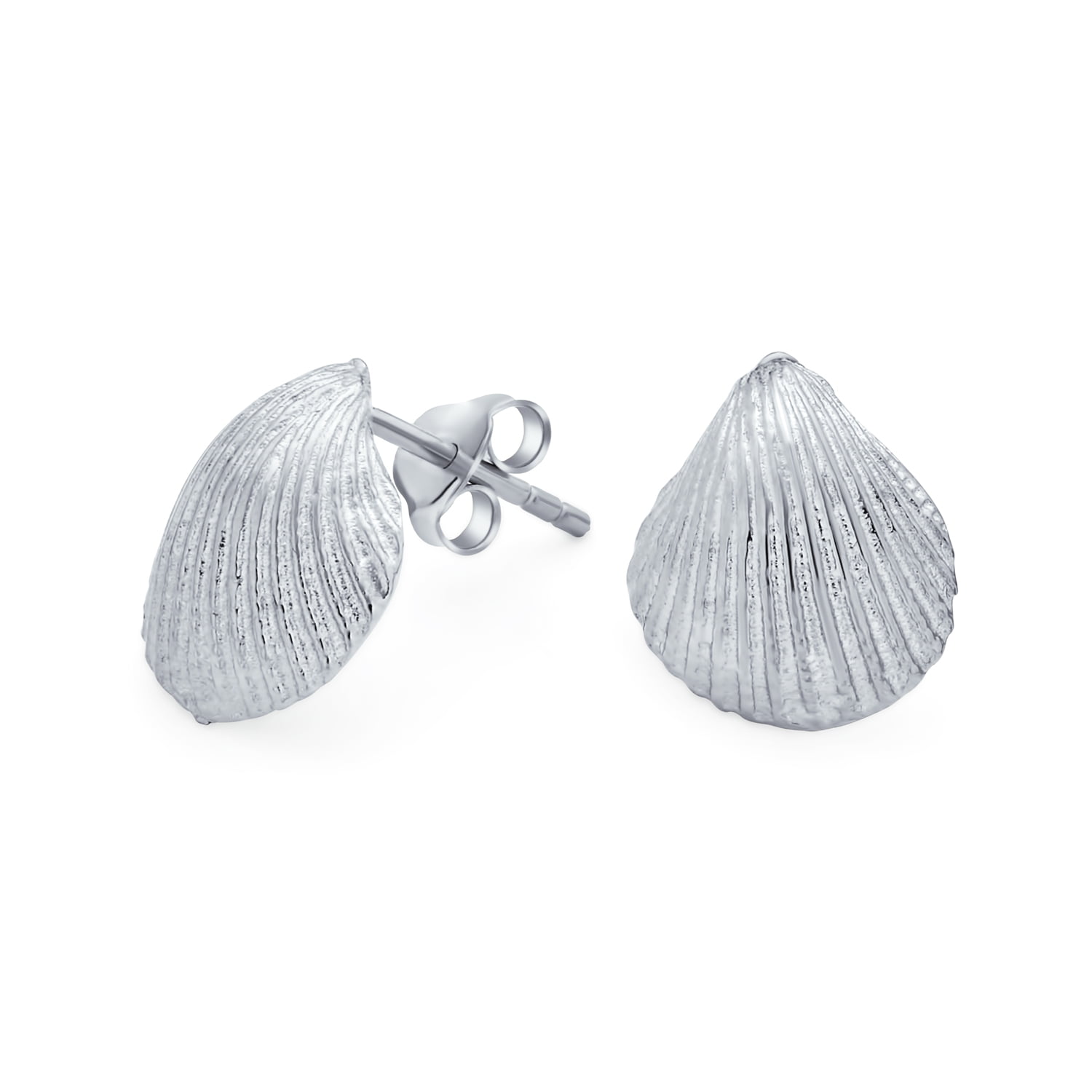 Sterling Silver Sea Life Earrings and a pair of 4mm CZ Stud Earrings