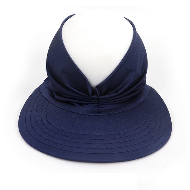 Sonducket ¡Novedad de 2021! Sombrero de verano a la moda, gorra con visera para mujer, gorra de playa hueca elástica antiultravioleta, gorra informal Sombreros gris