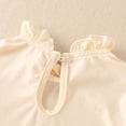thumbnail image 3 of Mercatoo Toddler Girls Summer Casual Puff Sleeved Strappy Ruffle Dress （with Pocket）Birthday Prom Party Princess Dress, 3 of 4
