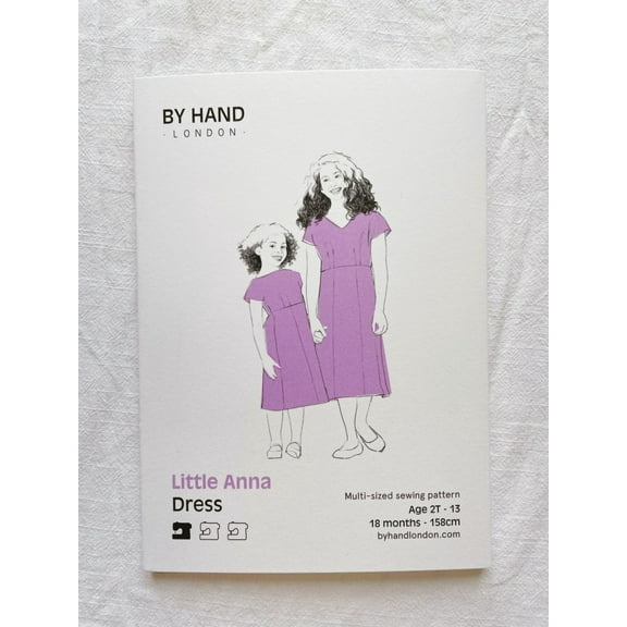 By Hand London Sewing Pattern Little Anna Dress Kids, Teenagers 2 - 13 Years