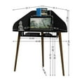 thumbnail image 2 of Bradley 2-Piece Cubicle Section Desk with Keyboard Shelf in Black, 2 of 5