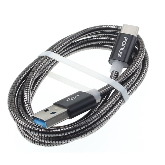 Metal USB Cable for Samsung Galaxy Z Fold5/Fold4/Fold3 5G/Fold2 - 3ft Type-C Charger Cord Power Wire USB-C for Galaxy Z Fold5/Fold4/Fold3 5G/Fold2