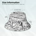 thumbnail image 3 of Pofeuu Country Farm Scene Print Bucket Hat for Women Men Reflective Bucket Hats Beach Summer Sun Hat Travel Fisherman Cap, 3 of 6