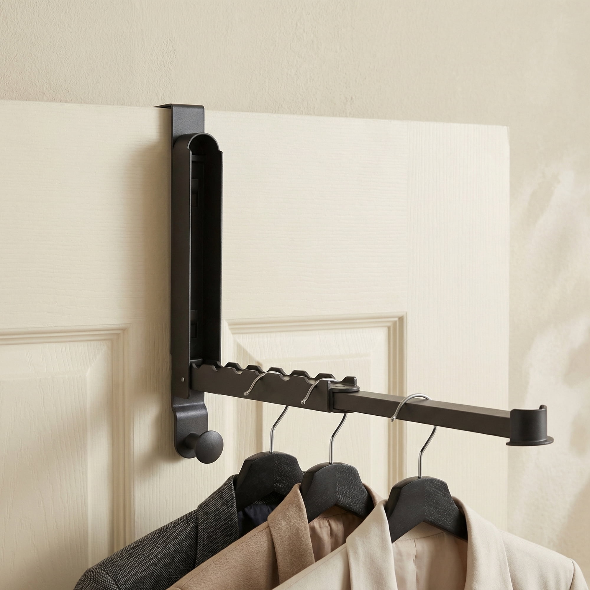 Unique Bargains Coat Rack Door Mount Plastic Hook for Entryway Gray 13.4"x10.6"x2"