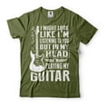 thumbnail image 4 of Funny Guitarist Shirt In My Head I'm Playing Guitar Shirt Guitarist Gifts Guitar Shirts, 4 of 6