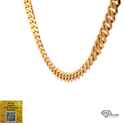10K Gold Solid 22" 6MM Miami Cuban Chain