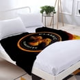 thumbnail image 3 of Durable Soft & Warm Flannel Blanket - Cozy Phoenix Design for Sofa Travel Bed & Chair - Stylish Gradient Colors & Modern Look, 3 of 7