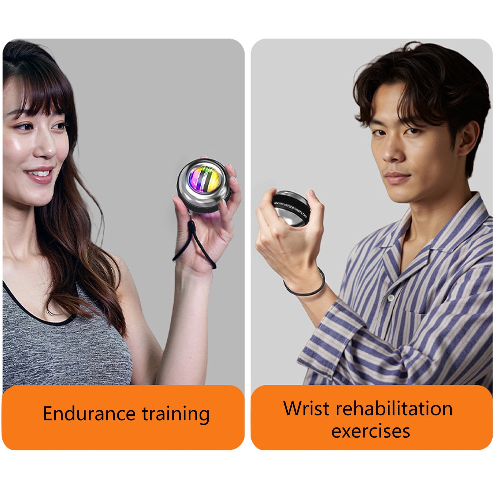 Hand Wrist Forearm Trainer Forearm Gyro Wrists Exerciser Gyro Strengthener for Wrist & Forearms Training