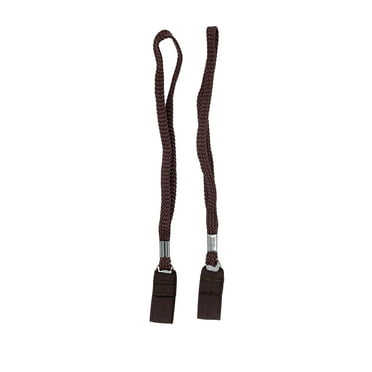 Brown Elastic Wrist Strap for Canes - Pair