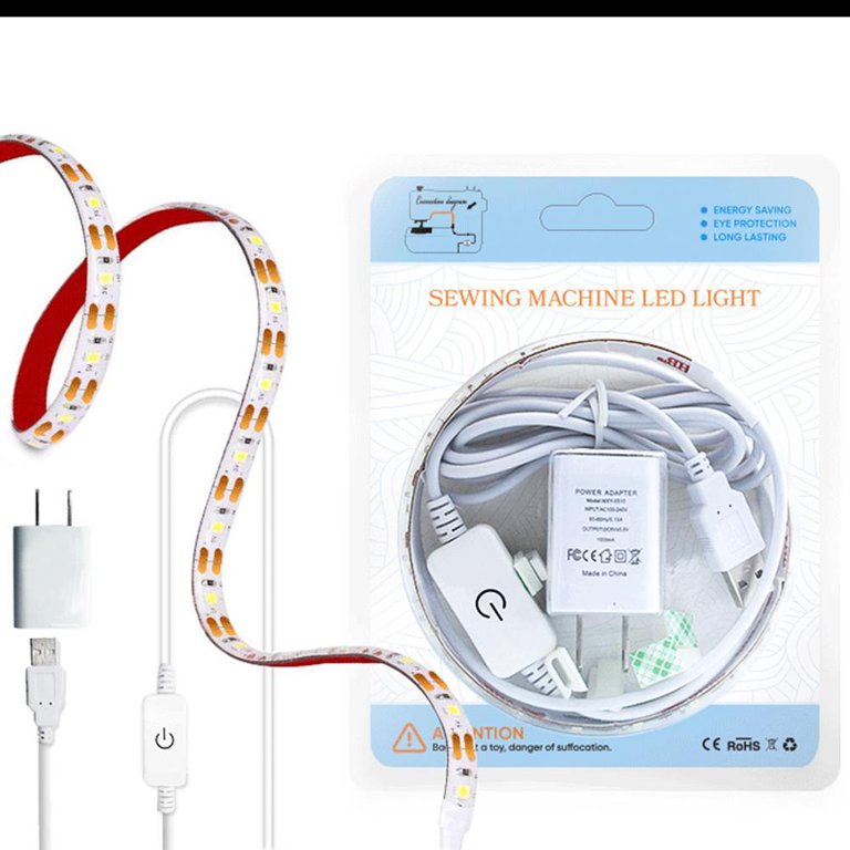 1pc 12 Inch Flexible Sewing Machine Light, LED Sewing Light Strip, DC5V USB  Power Supply Fit All Sewing Machines 