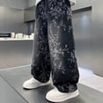thumbnail image 5 of XQYLOS Boys Baggy Barrel Jeans Wide Leg Denim Retro Washed Straight Leg Unisex Casual 𝖸𝟤𝗄 Streetwear Pants, 5 of 9