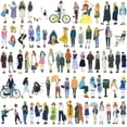 thumbnail image 3 of Wrapables Fashion Women People Vinyl Stickers for Scrapbooking, Journaling, Water Bottles, 170pcs, Cosmo Women, 3 of 9