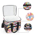 thumbnail image 6 of FORMRS Insulated Cooler Bag 24 Cans Capacity Soft Leakproof Lunch Box with Side Pockets, Purple Colorful Circles, 6 of 7