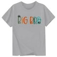 thumbnail image 3 of LIIPEE Girls Boys T-Shirt Cartoon Letter Graphic Printed Short Sleeve Round Neck Tshirts Kids Classic Birthday Tee Shirts,Grey,10-11 Years, 3 of 3