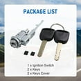 thumbnail image 6 of ARCADORA Ignition Lock Cylinder Replacement for Civic Accord Odyssey Fit Pilot CRV Acura TL MDX TSX Models, 6 of 8