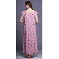 thumbnail image 2 of Bimba Chemise de Nuit Imprimée pour Femmes Robe Longue Maxi en Rayonne Robe de Nuit, 2 of 4