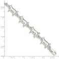 thumbnail image 3 of 925 Sterling Silver Pig Women's Fancy Link Bracelet - 7 Inches, 3 of 3