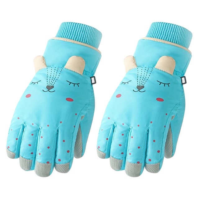 Guantes de esquí de invierno para niños, impermeables, resistentes al viento, antideslizantes, guantes cálidos de invierno, manoplas de esquí para niños y niñas YUNYI BRAND Deportes
