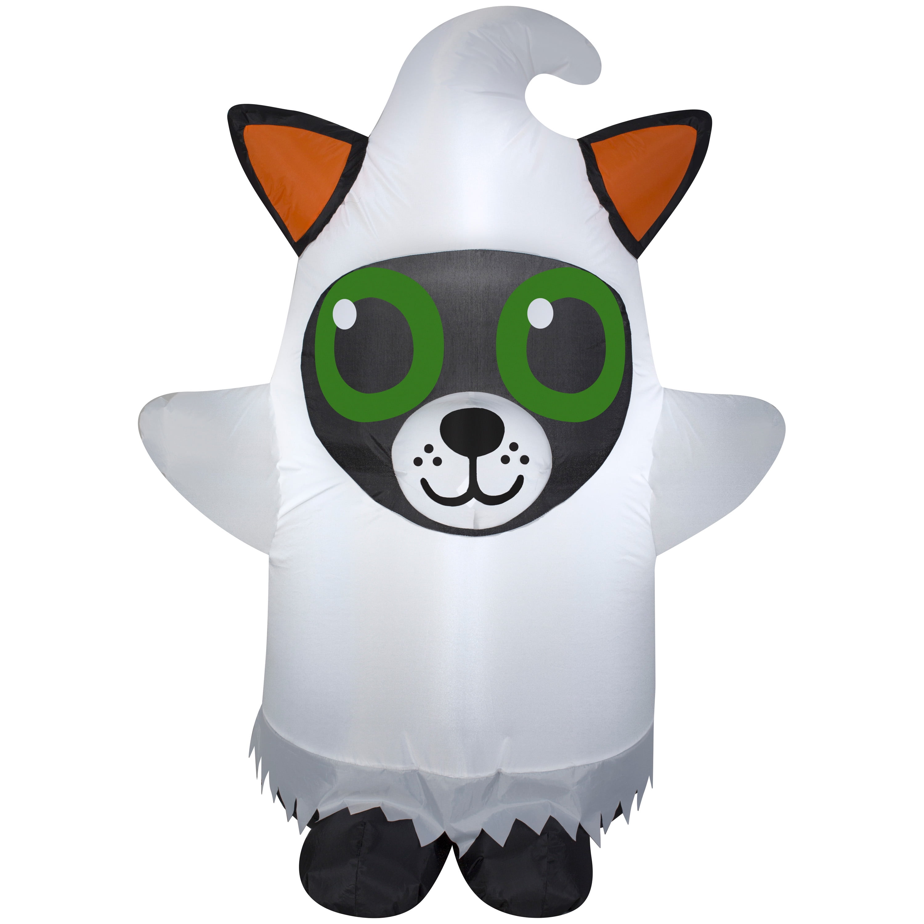 Airblown InflatableCat dressed as Ghost by Gemmy Industries
