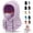 Purple, variant on Winter Balaclava Ski Mask: Windproof Fleece Warm Face Cover Hood for Men Women Outdoor Sports Snowboarding Skiing Hiking Cycling Breathable Thermal Cold Weather Gear, White