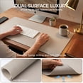 thumbnail image 5 of Promattoo Desk Pad Protector, PU Leather Mouse Pad,Waterproof Laptop Desk Mat, Non-Slip Desk Blotter with Gift box, Writing Pad for Office, Home & Gaming, 31.5" x 15.7", Stone Gray, 5 of 8