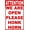 Warning Sign 1, variant on Attention We are Open Please Honk Horn Warning Sign Business (X6331) Aluminum Metal Tin Sign Easy to Mount Fade for Home Business Office Store Outdoor Indoor Customer Service Use 8x12 Inch