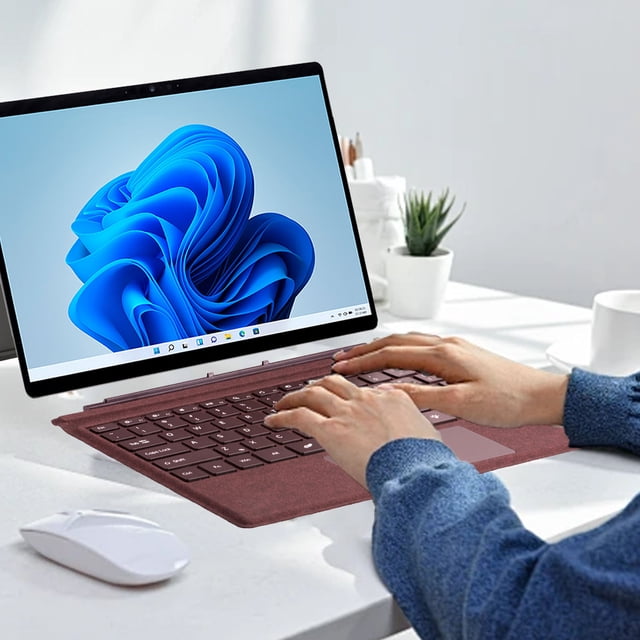 Clavier Sans Fil pour Tablette, Compatible avec Pro 3 4 5 6 7, Portable 7+ avec Pavé Tactile Multi, Couverture Rétroéclairée 7 Couleurs