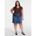 thumbnail image 2 of Terra & Sky Women's Plus Ribbed Sleeveless V Neck Sweater Top, Sizes 0X-5X, 2 of 5