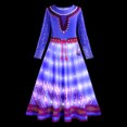 thumbnail image 3 of Vestido de princesa con luz LED para niña, disfraz de Disney para fiesta de Halloween, Elsa, Anna, sirena, Blancanieves, Rapunzel, Carnaval, 3 of 5