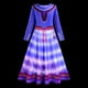 thumbnail image 3 of Vestido de princesa con luz LED para niña, disfraz de Disney para fiesta de Halloween, Elsa, Anna, sirena, Blancanieves, Rapunzel, Carnaval, 3 of 5