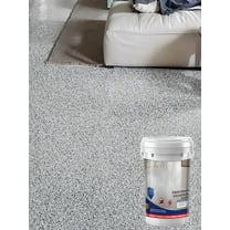 1kg/33.8oz High-Gloss Marble Effect Epoxy Floor Coating Epoxy Floor Paint Garage Floor Paint Waterproof Water-Based Epoxy Floor Paint Sesame Gray