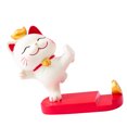 thumbnail image 4 of Fortune Cat Phone Stand, Durable Resin, Bright Colors, Perfect Gift for Home Tabletop Office, Wide Application, 4 of 7