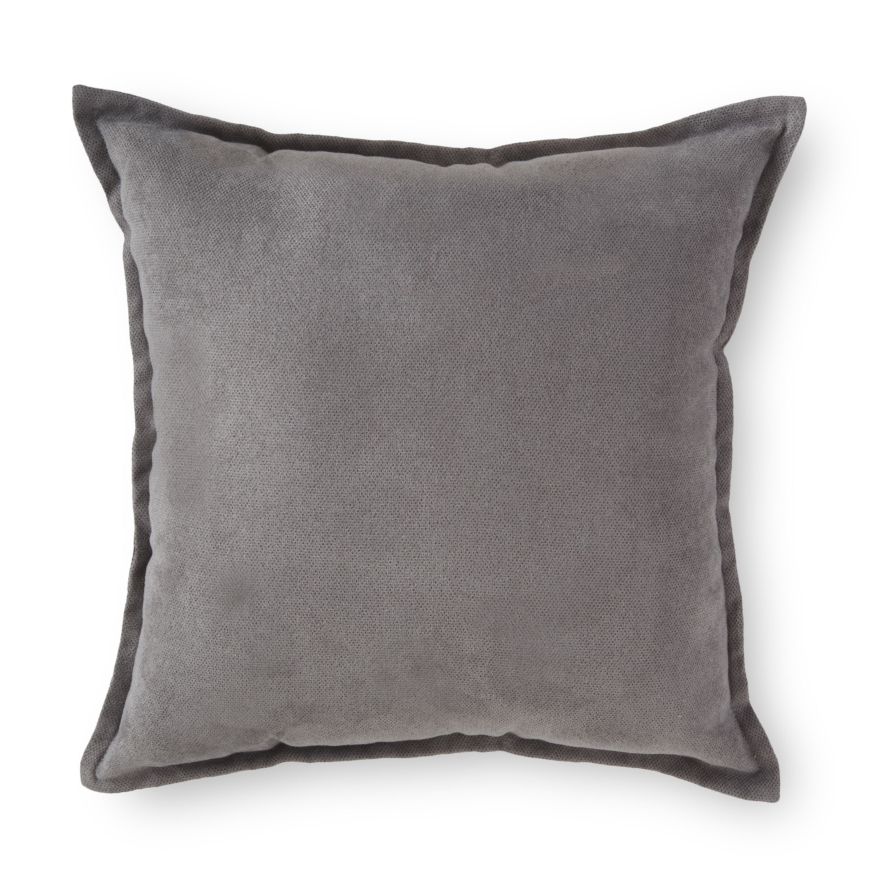 Mainstays Faux Suede Decorative Square Throw Pillow with