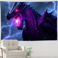 thumbnail image 5 of RKSupls Tapestry Wall Hanging Art, Purple Lightning Dragon Fantasy Magic Epic Tapestry Decoration for Daily Bedroom, Dorm, Living Room, Apartment Hallway Home Decor, 5 of 5