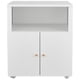 thumbnail image 2 of Qinaqin Soporte de Impresora con Almacenamiento Copier Printer Gabinete 2 Puertas Móvil Metálico Archivos Cabinets Abierto Estante para Letter Legal y A4 Size Files Móvil, 2 of 7