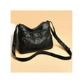 thumbnail image 3 of HiMONE Sac à Main pour Femmes, Sac à Bandoulière, Sac à Fermeture Éclair pour Femmes, Sacoche Décontractée à Sangle Ajustable, Sac d'Épaule Quotidien, Noir, 3 of 9
