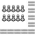 thumbnail image 3 of Eigraketly Tienda de campaña Cuerda Guy Line Sujetadores Picnic Toldo Cord Guyline Runner Tensor Accesorios para equipos al aire libre 10 piezas 10 piezas 10piezas Eigraketly  CBP463712, 3 of 4