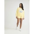thumbnail image 2 of Stitch Women's Graphic French Terry Pullover Sweatshirt with Long Sleeves, Sizes XXS-XXL, 2 of 5