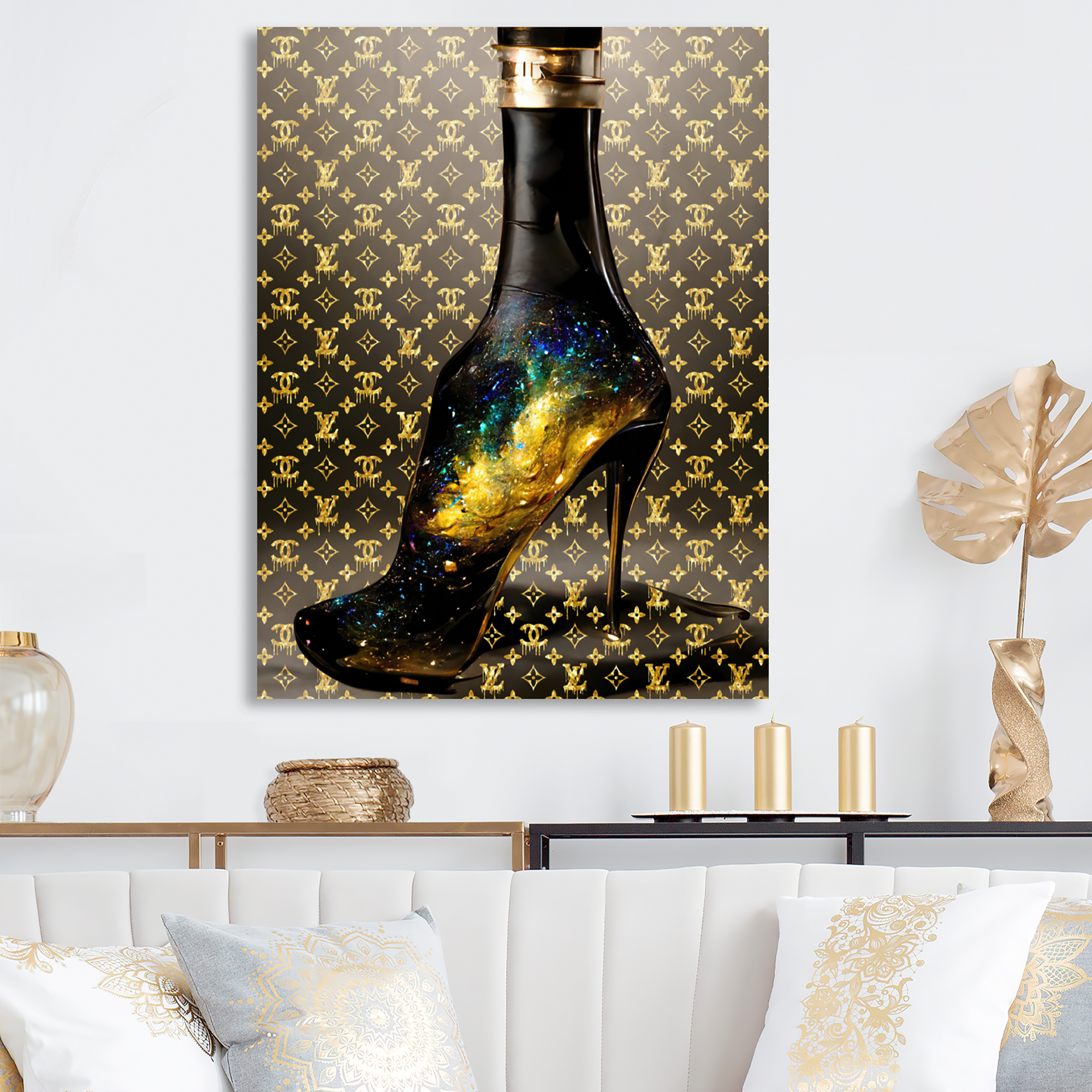 Designart Luxurious Stilettos IV Canvas Wall Art