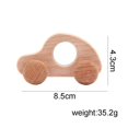 thumbnail image 5 of Juguetes de empuje de madera orgánica para bebés, desarrollo de motricidad fina, juguete de habilidades sensoriales, juguete de agarre Montessori, sonajeros de coche de madera de 2 piezas, 5 of 5