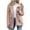 Pink, variant on Homenesgenics Womens Plus Size Womens Ladies Warm Jacket Winter Solid Turn Coat Down Collar Lambswoo Outerwear