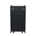 thumbnail image 6 of Cfowner Rolling Beauty Salon Trolley Storage Cart with Lockable 2 Drawers and One Cabinet, 3 Holders for Spa Barber Shop, 6 of 9