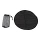 thumbnail image 2 of Cojín de asiento circular para exteriores, alfombrilla de asiento plegable portátil, alfombrilla para sentarse con aislamiento térmico para viajes, pesca, Picnic, color negro, 2 of 8