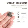 thumbnail image 4 of FUTUREORYY 200 Screws Tiny Hinges for Craft Projects Iron Material for Enthusiasts, 4 of 4