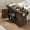 Brown, variant on Yoneston Rolling Kitchen Island with Trash Can and Drop Leaf, Kitchen Storage Cart with Spice & Towel Rack and 2 Drawers 3 Doors for Kitchen, Dining Room, Gray